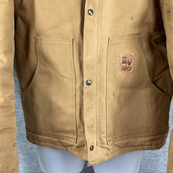 Walls Mens 2XL Blizzard-Pruf Corduroy Collar Canvas Jacket Chore Coat USA Made - Picture 5 of 16